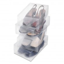 Набор пластиковых коробок для женской обуви
