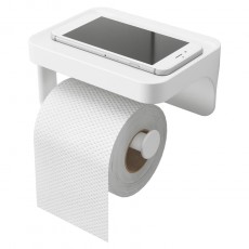Держатель для туалетной бумаги с полочкой Flex