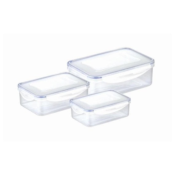 Набор из 3 прямоугольных контейнеров для продуктов FRESHBOX