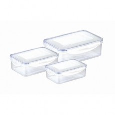 Набор из 3 прямоугольных контейнеров для продуктов FRESHBOX