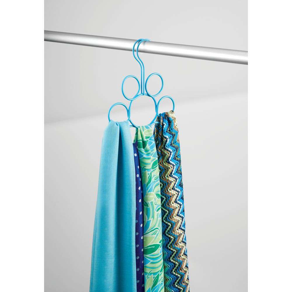 interdesign-turquoise-classico-petal-scarf-holder